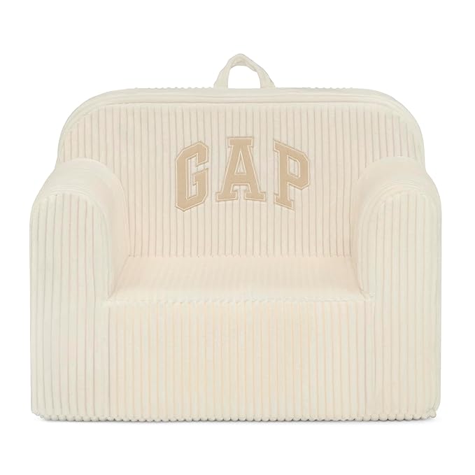 babyGap by Delta Children Ribbed Velour Chairs - Greenguard Gold Certified, Beige