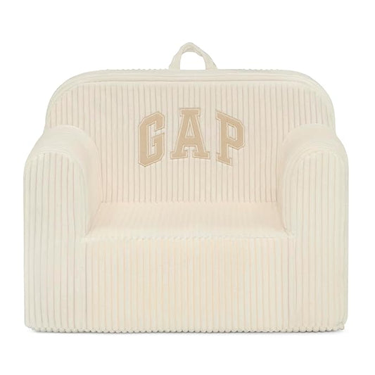 babyGap by Delta Children Ribbed Velour Chairs - Greenguard Gold Certified, Beige