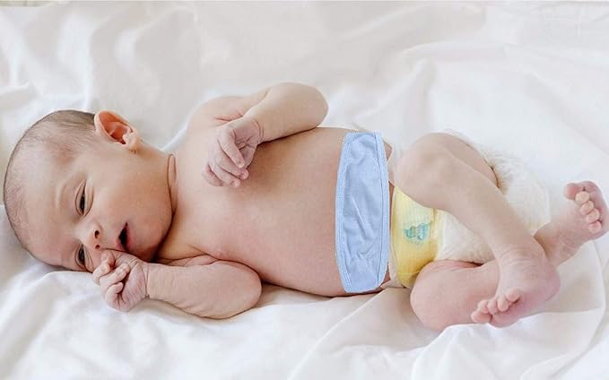 I&S Baby 3, 4, or 6 Packs Newborn Infant Belly Button Wrap Comfort Cotton Umbilical Cord Cover Band Fajero Boy Girl