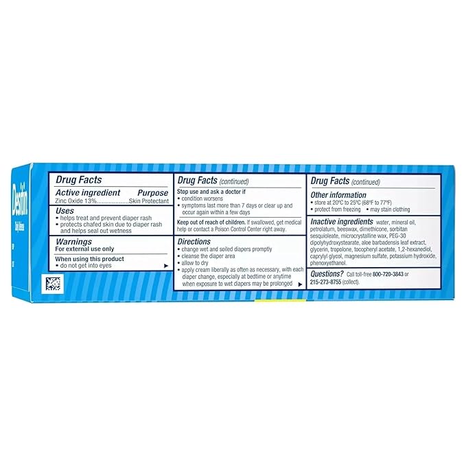 Desitin Daily Defense Diaper Rash Cream with Zinc Oxide 4 oz and 2 oz Bundle Pack