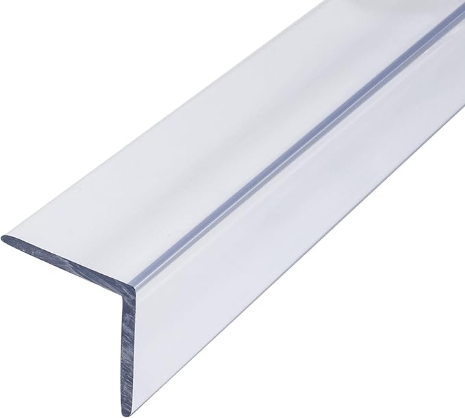 Outwater Plastics 1750-CL Butyrate 1-1/4 Inch X 1-1/4 Inch X 7/64 (.109) Inch Thick Clear Plastic Even Leg Angle Moulding 48 Inch Lengths (Pack of 3)