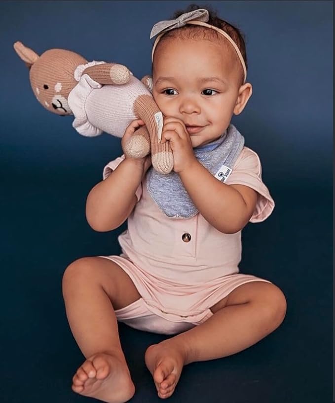 DiaperSquad's 100% Organic Cotton Baby Drool Bibs, Super Absorbent & Adjustable Baby Bibs for Drooling and Teething
