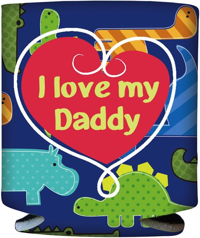 Blossoms & Buds 7BKZIE009 Love My Daddy Dinosaur Baby Bottle Sleeve