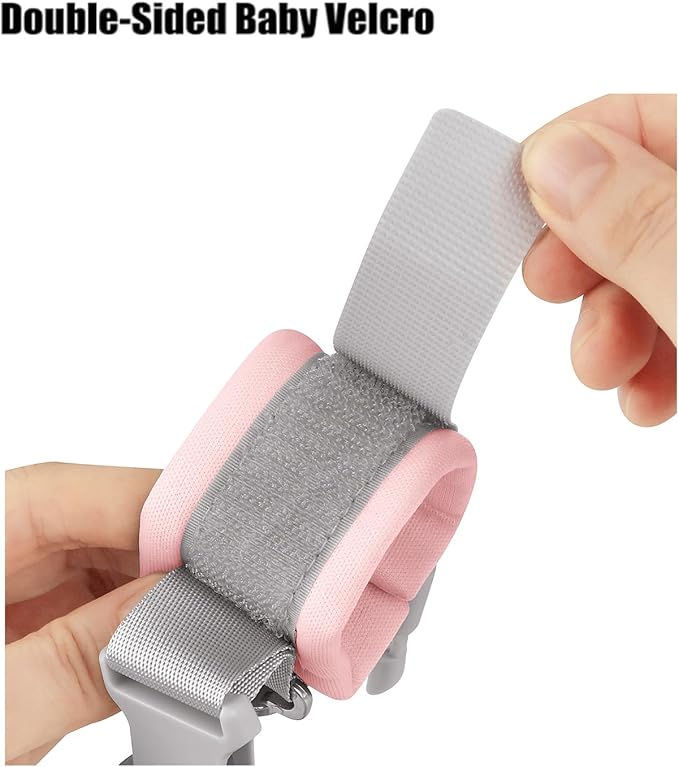 PandaEar Anti Lost Wrist Link, Toddler Harness Walking Leash Safety Child Wristband Leashes for Babies Kids -Pink