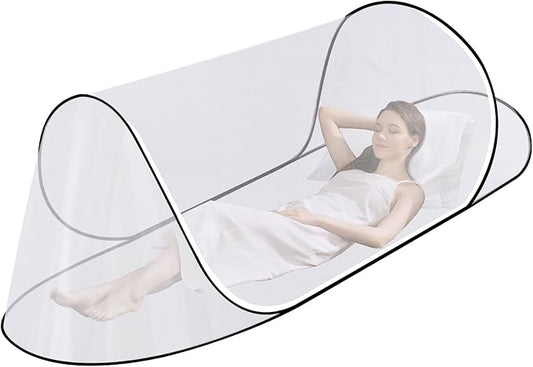 Large Pop Up Mosquito Tent, Portable Foldable Mosquito Net for Camping Bed Travel Patio (78 * 30 * 24inch)