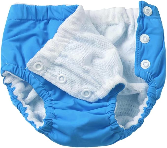 Baby Boys Girls Reusable Swim Diaper Washable Adjustable Bloomers Swimsuit Swimming Apparel