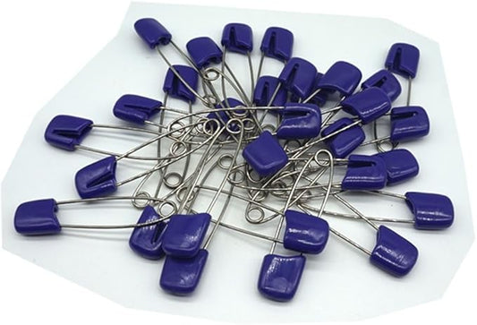 Baby Safety Pins Secure Clips for Fastening Baby Clothes Diaper Napkins 50pcs 60PCS 30PCS (Purple, 30 pcs)