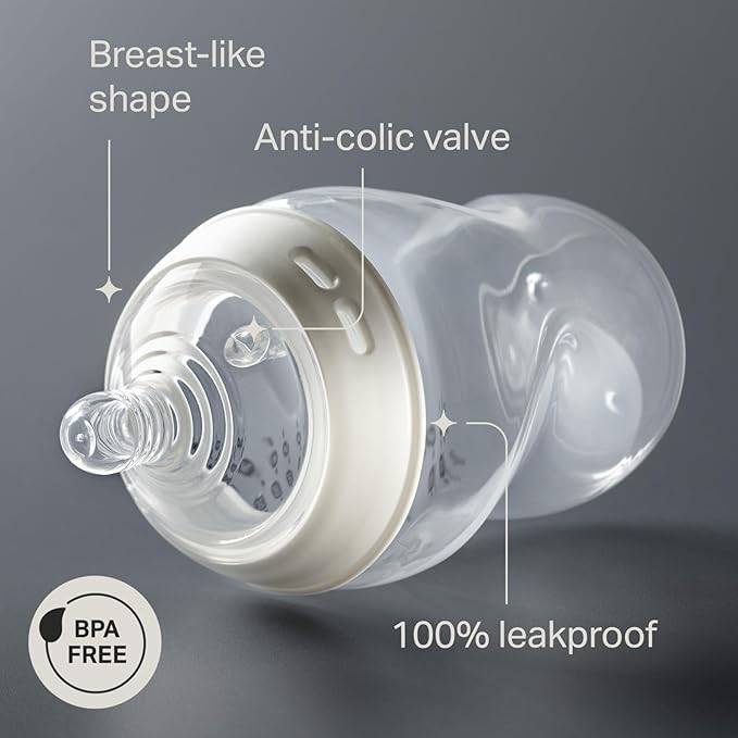 Tommee Tippee Natural Start 14 Piece Baby Bottle, Travel Bottle Warmer & Pacifier Set, 5 BPA Free Bottles, 0+ Months, 2 Newborn Pacifiers, 2 Extra Nipples, 2 Formula Dispensers, Bottle Brush, Pink
