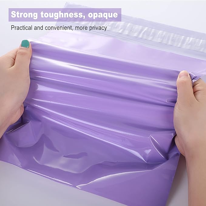 Adult Diaper Disposal Bags, Set of 100 Dirty Diaper Bags Disposable, Self-adhesive Seal, Waterproof and Leak-proof, Discreetly Hide Personal Elderly Diapers, Seal Odor, Purple