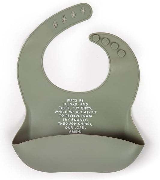 Be A Heart Silicone Baby Bibs, Adjustable Waterproof Bibs, Meal Blessing Bibs