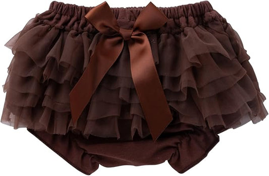 Infant Baby Girls Tutu Skirt Toddler Ruffled 𝐃iaper 𝐂overs Cute Lace Ruffled Tiered Bloomers Bubble Shorts Underwear