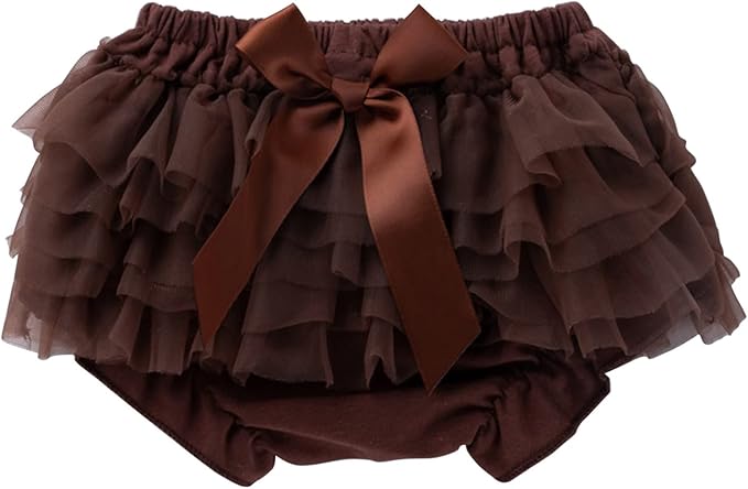 Infant Baby Girls Tutu Skirt Toddler Ruffled 𝐃iaper 𝐂overs Cute Lace Ruffled Tiered Bloomers Bubble Shorts Underwear