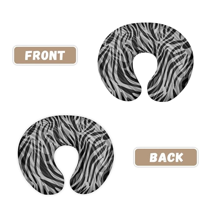 Zebra Breast Feeding Nursing Pillow Cover with Hidden Zipper, Breastfeeding Nursing Pillow Slipcovers Super Soft for Breastfeeding Moms