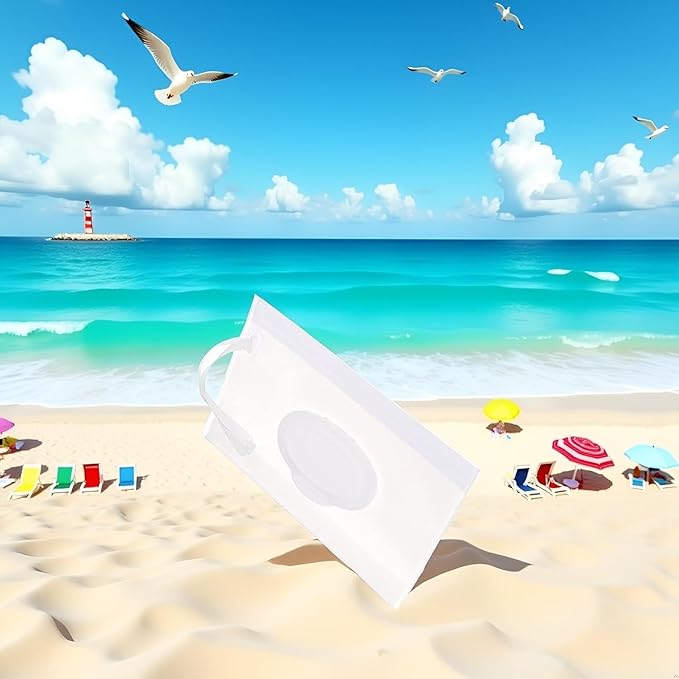 3Pcs White Portable Baby Wipe Case Travel Holder Keeps Wipes Moist Set of Wet Wipes Holders Travel Wipes Cases On The Go Refillable Dispenser Container Waterproof Container with Sealed Zippe