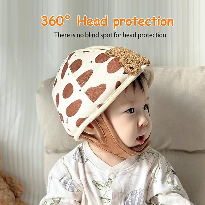 Baby Safety Helmet, Breathable Baby Head Protector for Crawling and Walking, Infant Soft Helmet Anti-Collision, Ultra-Lightweight, Expandable and Adjustable Thickened Toddler Headguard, Type 3