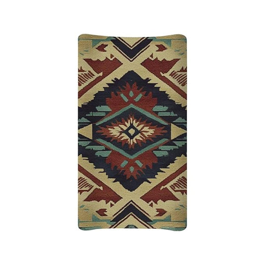 Tribal Diaper Changing Pad Covers Soft & Stretchy Changing Pad Protectors for Baby Boys, One Size, Brown Aztec American Style Change Table Cover