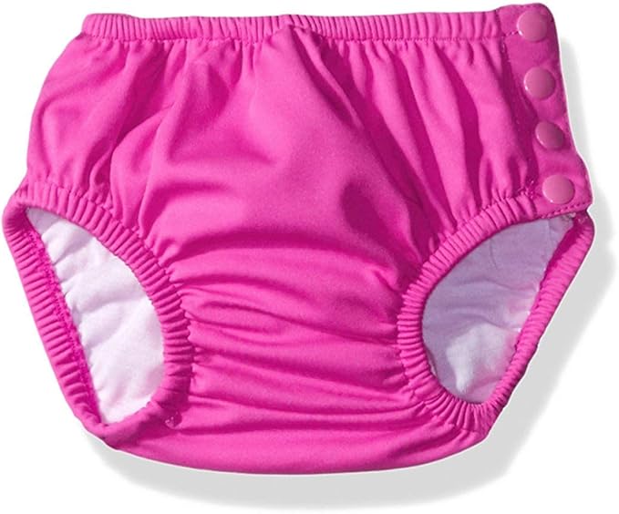KIKO & MAX Baby Girls' Infant Three-Pack Absorbant Reusable Swim Diaper
