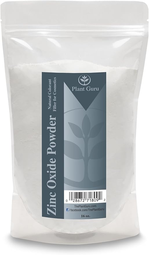 Zinc Oxide Powder 1 lb. Non-Nano, Uncoated, 100% Pure USP Pharmaceutical Grade. Great for DYI Soap Making, Sunscreen, Sunblock, Deodorant, Baby Diaper Rash Ointment and Acne Cream.