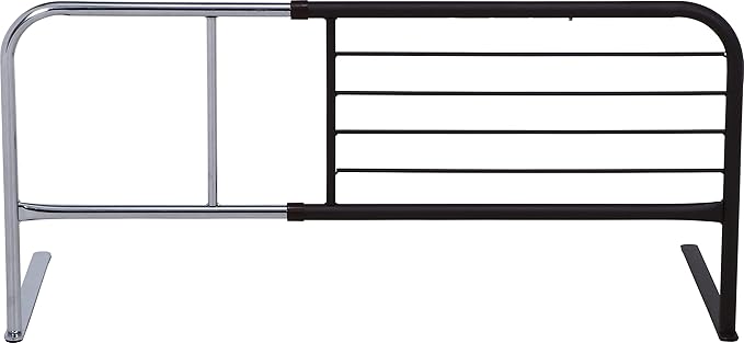 Fuji Boeki 15565 Bed Guard, Fall Prevention, Futon Slips Prevention, Width 37.4 - 47.2 x Depth 15.7 x Height 17.7 inches (95 - 120 x 40 x 45 cm), Brown, High Type, Adjustable Width, Extendable, Adult