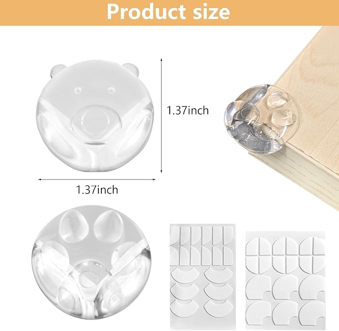 12 Pack Corner Protector Baby Guards for Furniture Corners, Clear Furniture Corner Protectors, Animals Silicone Table Edges Protectors for Cover Furniture