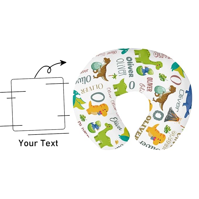 Dyoart Baby Nursing Pillow Cover,Personalized Soft Nursing Covers,Custom Breastfeeding Pillow Slipcover for Bottle Feeding,Gifts for Toddler Infant(23"x19"x5.5")(one Size)