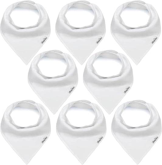 KiddyStar Drool Bibs for Babies – Organic, Unisex, Soft Absorbent Teething Bibs with Adjustable Snaps