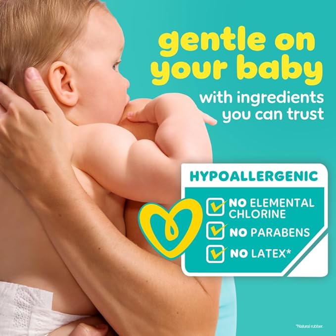 Pampers Diapers - Baby Dry - Size 3, 32 Count, Absorbent Disposable Infant Diaper (Packaging May Vary)