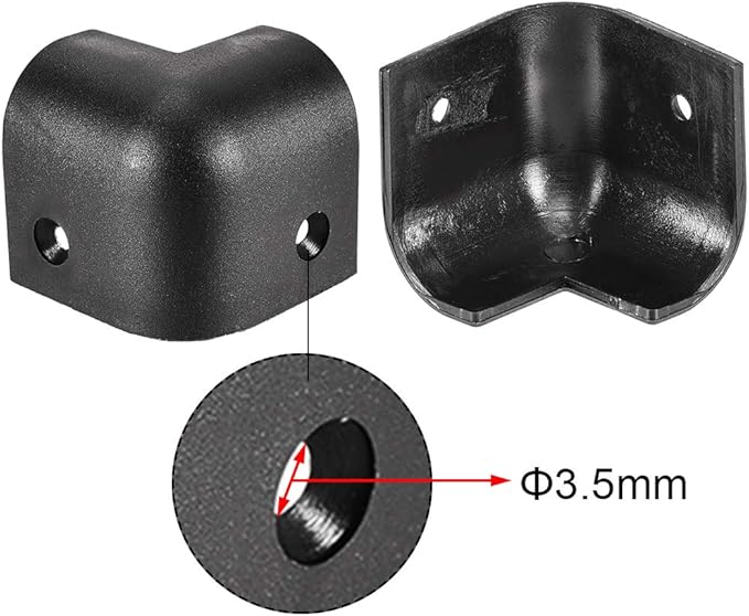 uxcell Speaker Corner Protectors Cabinets Edge Corner Speaker Stackable Guard Wrap Angle Case Protection 8pcs