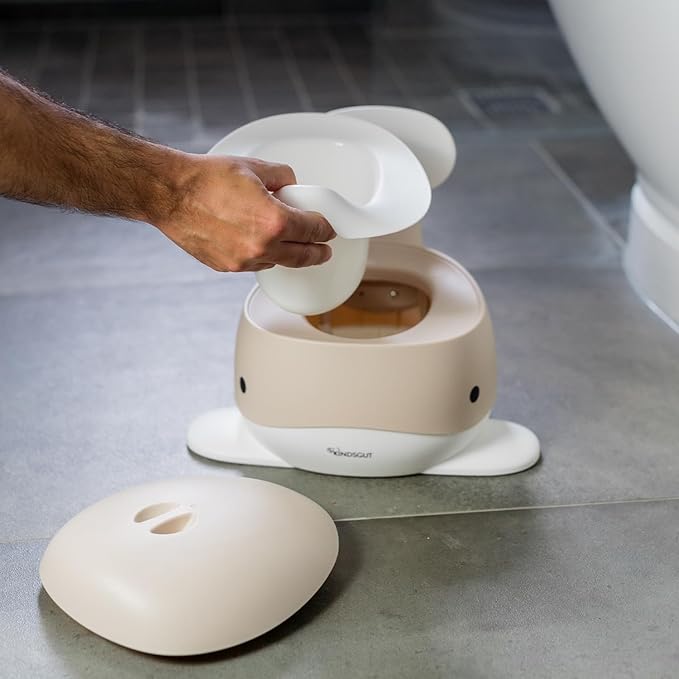Kindsgut Whale Potty Training Toilet – Ergonomic Toddler Potty for Boys & Girls, Designed in Germany, Non-Slip & Easy Clean, Sand