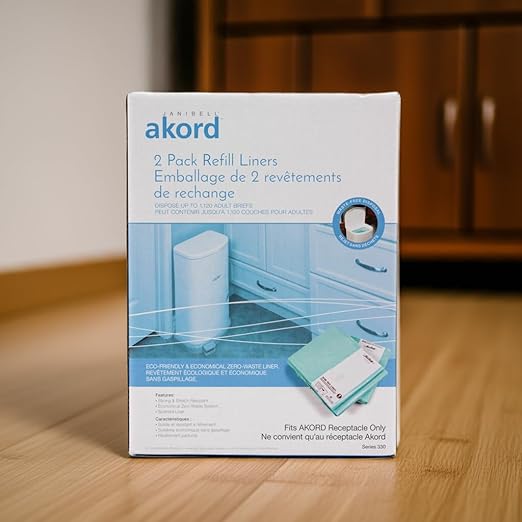 Janibell Akord Liner Refills for Akord 330 Series, Green, Lightly Scented, 2 Count (Pack of 1)