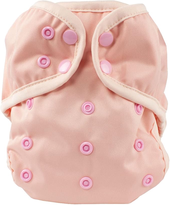 OsoCozy One Size Cloth Diaper Covers - Adjustable Snap Fit & Double Leg Gussets for Baby Boys & Girls from 8-35 Pounds. Use with Prefold, Flat or Fitted Cloth Diapers or Snap-in Inserts.