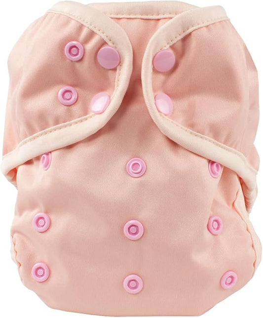 OsoCozy One Size Cloth Diaper Covers - Adjustable Snap Fit & Double Leg Gussets for Baby Boys & Girls from 8-35 Pounds. Use with Prefold, Flat or Fitted Cloth Diapers or Snap-in Inserts.