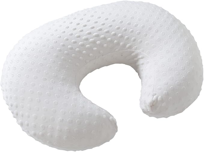 Baby Nursing Pillow Cover, Nursing Pillow Slipcovers for Breastfeeding Moms, Ultra-Soft Fit Standard Infant Nursing Pillows for Infant Newborn Baby Boy Girl (Cloud Dancer)