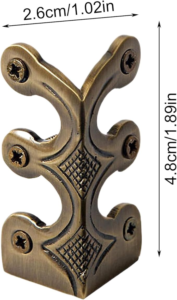 Baseboard Corner Protector - antique brasss Corner Guards, Decorative Metal Edge Protectors | Solid Brass Skirting Board Covers, Decorative Wall Corner Protector, Durable Baseboard Edge Guard for Home