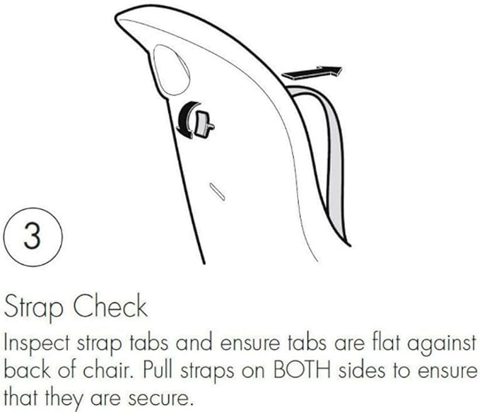Today’s Kids High Chair Straps Compatible with Graco High Chairs, Replacement Harness Straps for 5 Point High Chairs, Replacement High Chair Belt, Easy & Quick Install