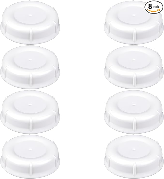 8-Pack Travel and Storage Baby Bottle Caps Compatible with Lansinoh Bottles, Baby Bottle Lids Replacement with Sealing Gasket, Leak-Proof, BPA-Free