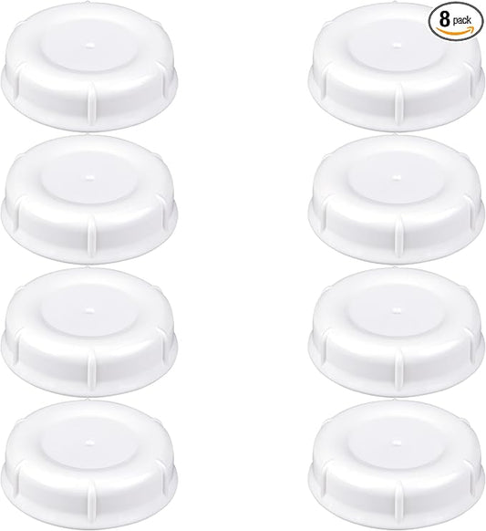 8-Pack Travel and Storage Baby Bottle Caps Compatible with Lansinoh Bottles, Baby Bottle Lids Replacement with Sealing Gasket, Leak-Proof, BPA-Free