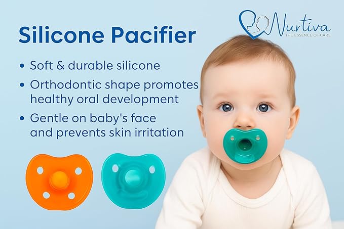 Baby Bottle Set for Breastfed Newborns — 2 Pack (240ml + 300ml) Soft Silicone Anti-Colic Bottles | Natural Latch, Wide Neck | Pacifier Included