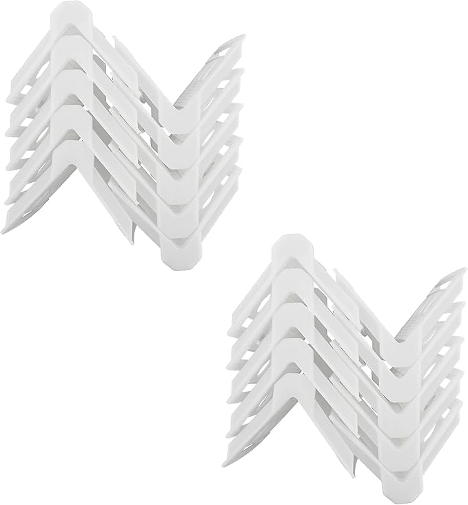 BISupply Cargo Edge Protectors White 10 Pack - Corner Protector Cargo Strap Protectors, Corner Strap Protector