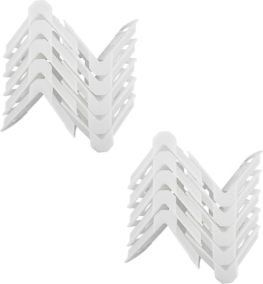 BISupply Cargo Edge Protectors White 10 Pack - Corner Protector Cargo Strap Protectors, Corner Strap Protector