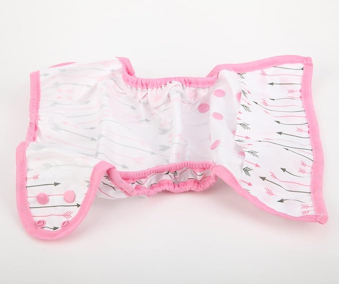 Baby Diaper Cover Nappy One Size 8lbs to 36lbs for Grils (Pink Arrows)