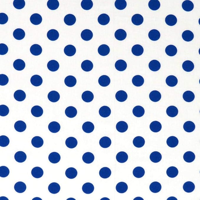 SheetWorld Baby Fitted Moses Basket Sheet 13 x 27 inches, 100% Cotton Woven Sheet, Unisex Boy Girl, Royal Polka Dots, Made in USA