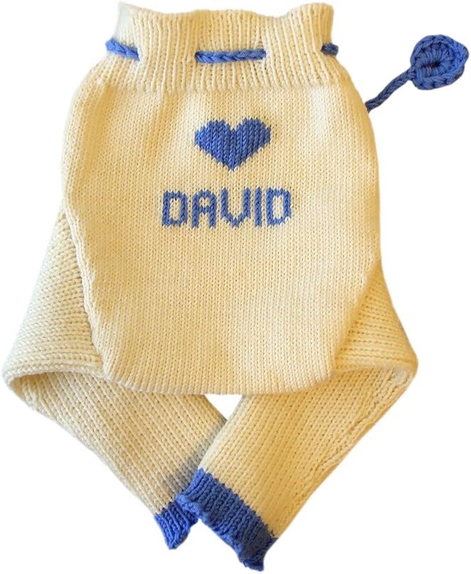 Personalized 100% MERINO wool longies diaper cover knitted pants leggings soaker custom