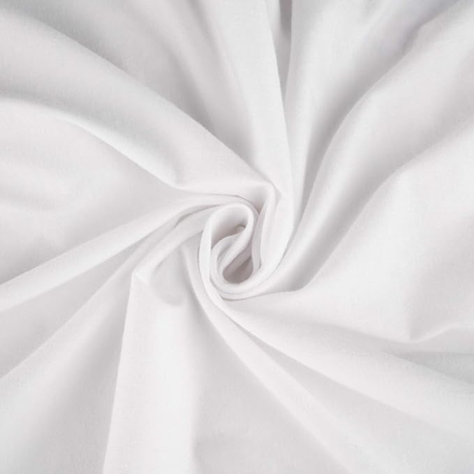 SheetWorld Fitted Baby Bassinet Sheet fits Chicco LullaGo Portable Bassinet 15 x 28, 100% Cotton Jersey, Hypoallergenic, Butter Soft, Solid White, Made in USA