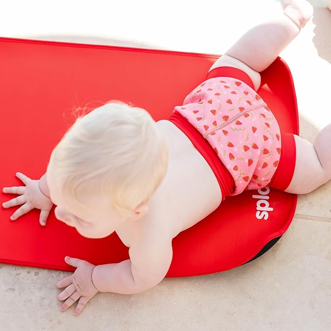 Splash About Happy Nappy Reusable Swim Diaper, Strawberry Field, 3-6 Months