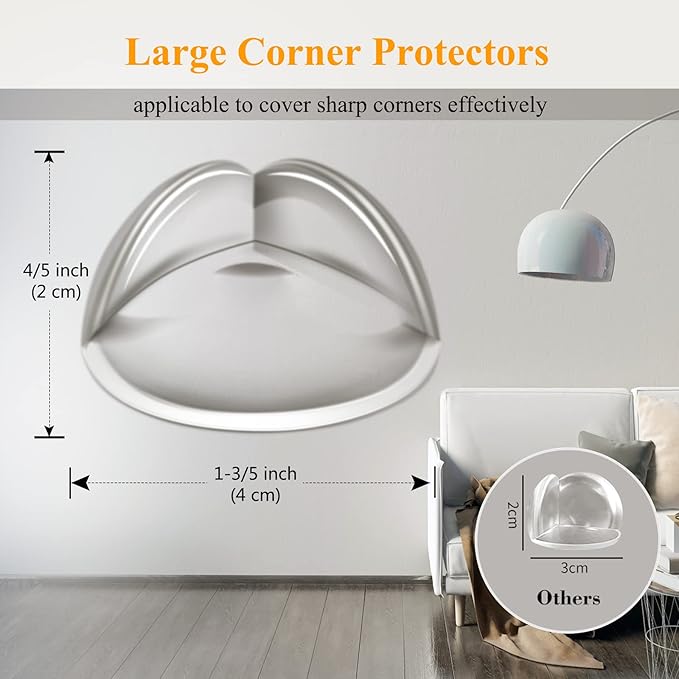 16 Pack Corner Guards Corner Protectors for Baby Clear Furniture Corner & Edge Safety Bumper Table Corner Protectors