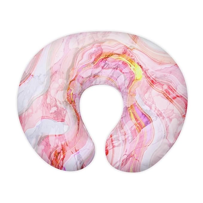 Pink Marble Print Nursing Pillowcase Baby Breastfeeding Slipcover Infant Newborn Nursery Bottle Pillowcase Comfortable and Easy to Clean