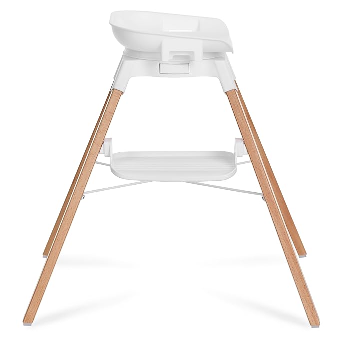 Evolur 360° Bloom Highchair, Rotating, Convertible Baby Feeding Chair with Adjustable Height, Removable Tray, Easy to Clean, Stylish & Space-Saving for Newborns & Toddlers - Panna Cotta