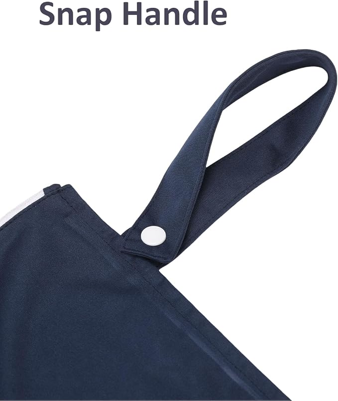 Waterproof Travel Wet Dry Bag for Baby Cloth Diapers, Swimsuit, Pump Parts, Pool, Gym Clothes, Toiletry, Strap to Stroller, Daycare,Food Storage and Wet Clothes P15-U