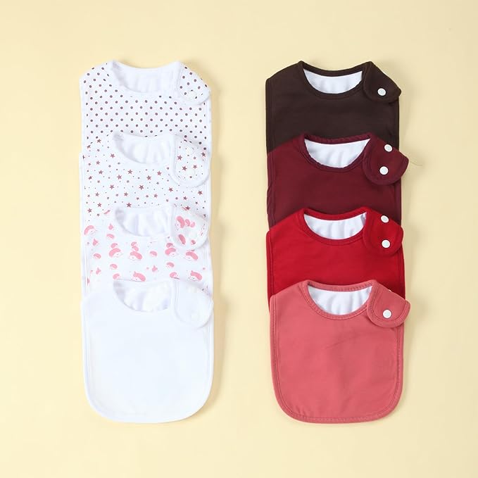 Waterproof Baby Bibs for Boys & Girls Soft and Absorbent Bandana Drool Bibs Set for Infant Newborn 0-12 Months